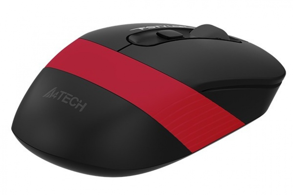 Imagine Mouse wireless Gaming optic A4Tech Fstyler Negru/Rosu, FG10 Red (include timbru verde 0.1 lei)